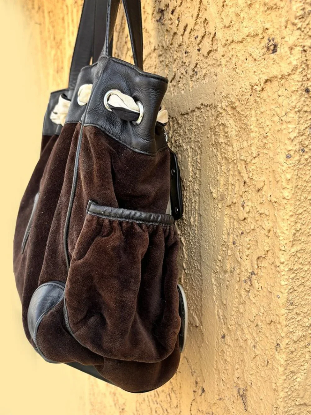 Vintage Y2K Juicy Couture Velour Brown Daydreamer Purse